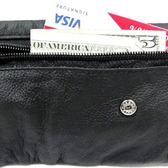 ROMA LEATHER Cigarette Case Holder with Purse Coin Purse- Black 💸 - Picture 6 of 7